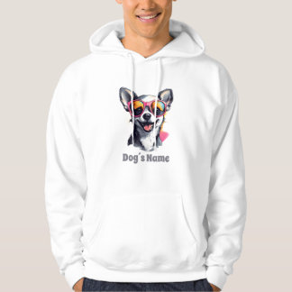 Veste À Capuche Chihuahua cool avec lunettes de soleil