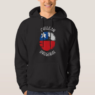 Veste À Capuche Chilienne Original Chemise Chili Chemise Drapeau C