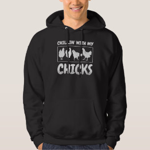 Veste À Capuche Chillin avec mes chiches Chicken Farmer Chicken Ow