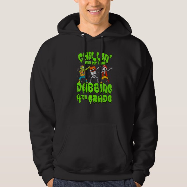 Veste À Capuche Chillin avec mon Citrouille Zombie Skeleton Dab 4t (Devant)