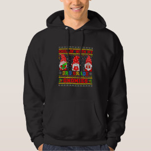 Veste À Capuche Chillin' With My 3rd Grade Gnomies Ugly Christmas
