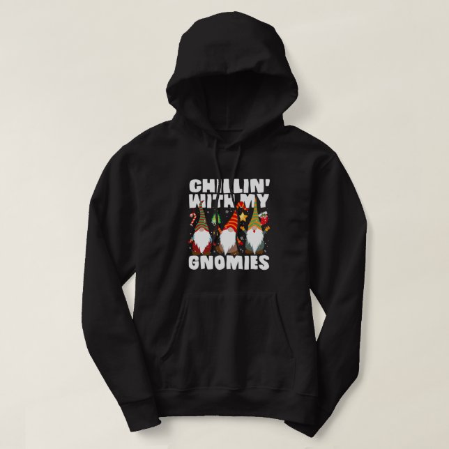 Veste À Capuche Chillin' With My Gnomes Joyeux Noël P (Design devant)