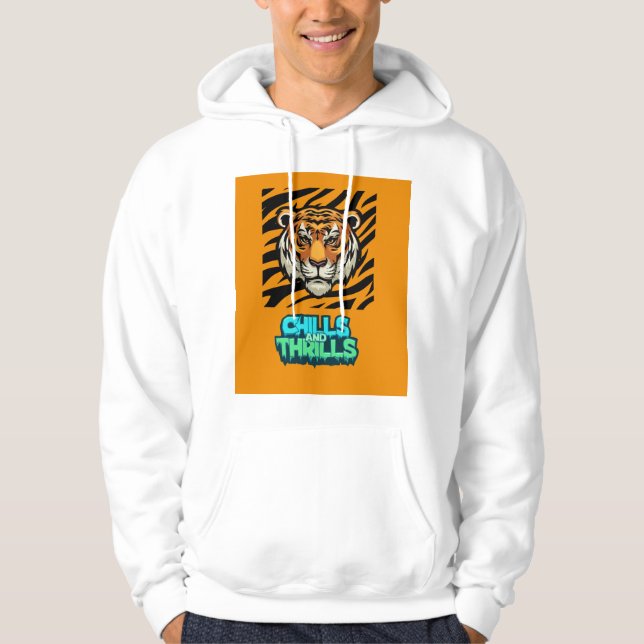Veste À Capuche Chills and Thrills Tiger Imprimer T-shirt (Devant)