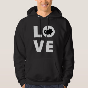 Veste À Capuche Chinchilla Love Silhouette Chinchilla Lover