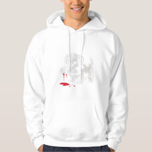 Veste À Capuche Chiot Mignon avec Chemise Pantoufle Humour Noir Am