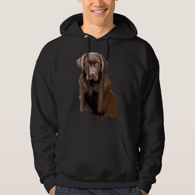Veste À Capuche Chocolat Labrador (Devant)