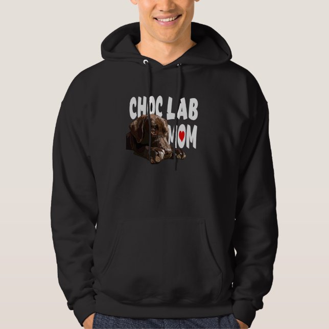 Veste À Capuche Chocolat Labrador Maman Retriever Brown Chien Choc (Devant)