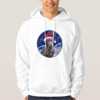 Veste À Capuche Chocolat Labrador Retriever Cadeaux de Noël