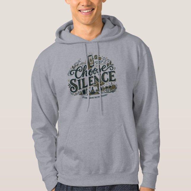 Veste À Capuche Choisissez le Silence (Devant)