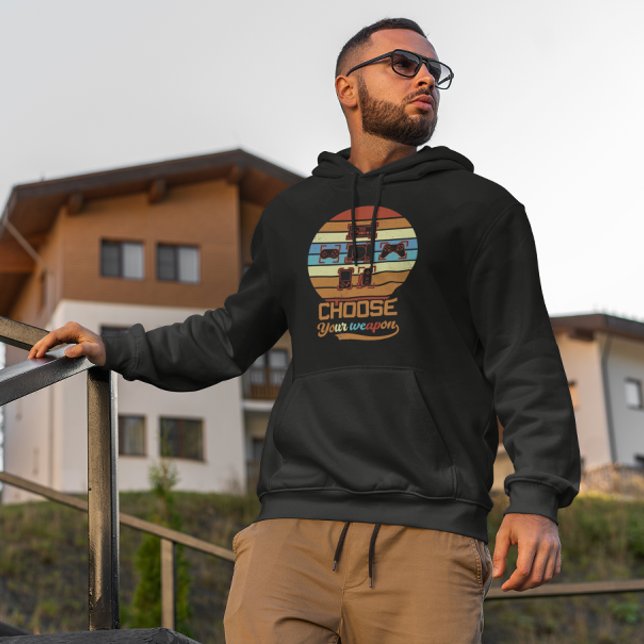 Veste À Capuche Choisissez votre arme - Retro Gamer (Créateur téléchargé)