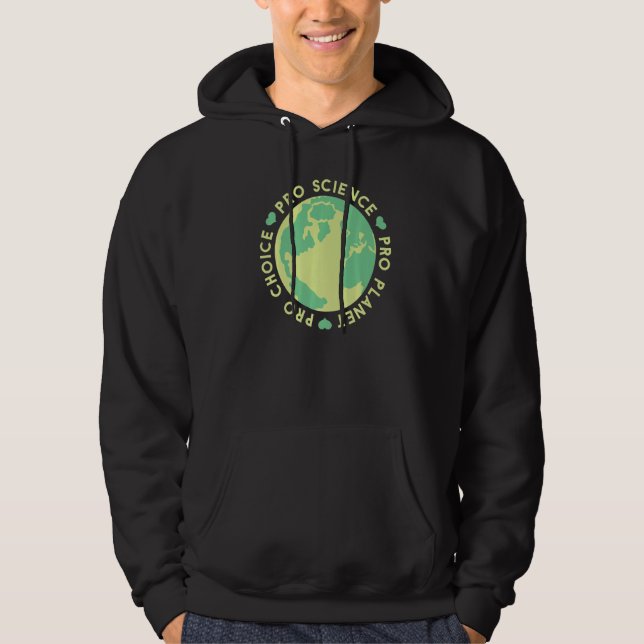 Veste À Capuche Choix Pro Planète Pro Science Changement Climatiqu (Devant)