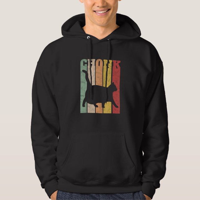 Veste À Capuche Chonk Scale Chat Meme Chonky Chonk Meme (Devant)
