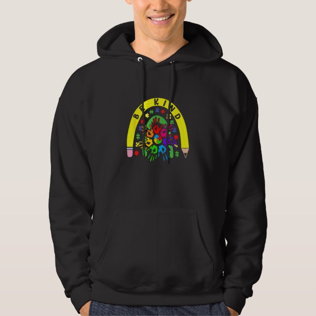 Veste À Capuche Choose Kindness ASD Spectrum Autism Awareness Be K (Devant)