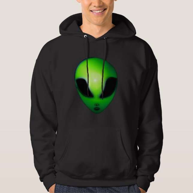 Veste À Capuche Chose Alien Verte Mignonne Mais Méchante (Devant)
