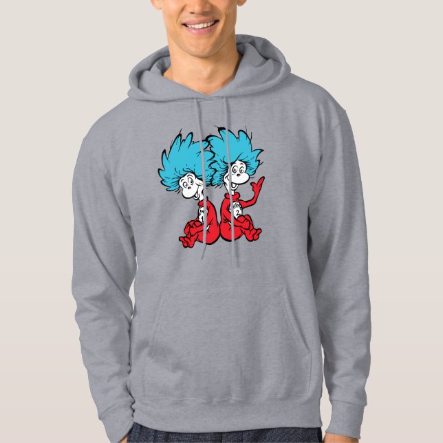 Veste À Capuche Chose Un et Chose Deux du Chat au Chapeau (Devant)
