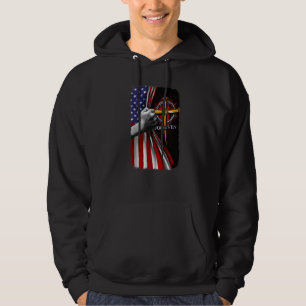 Veste À Capuche Chrétien Pardonne Jésus Lion Drapeau Américain Pat