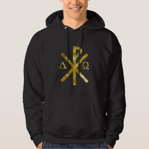 Veste À Capuche Chrisme alpha Oméga Or-2