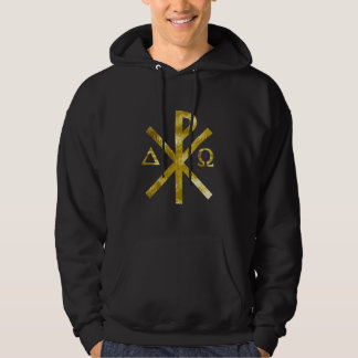 Veste À Capuche Chrisme alpha Oméga Or-2