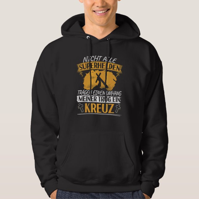 Veste À Capuche Christ Fidèle Dans La Chrétienté Croix Foi Jésus (Devant)
