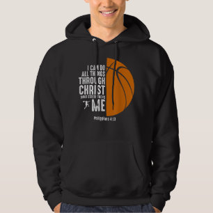 Veste À Capuche Christian Basketball Religieux Inspirational Baske