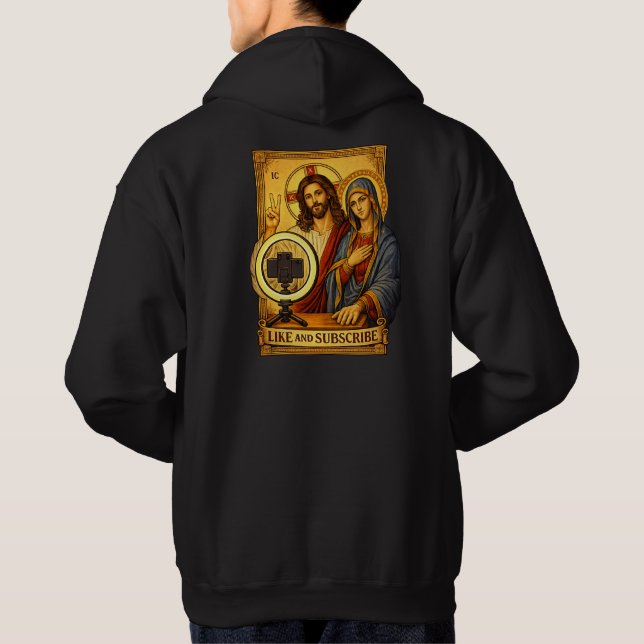 Veste À Capuche Christian Like & Subscribe Iconic Hoodie (Dos)