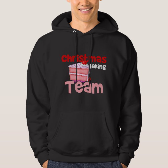 Veste À Capuche Christmas Baking Team Mère Enfants Père (Devant)