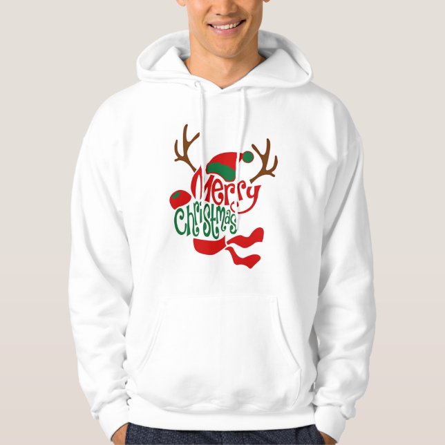 Veste À Capuche christmas men's hoodies sweatershirts long sleeve (Devant)