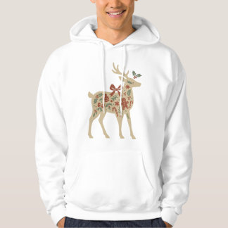 Veste À Capuche Christmas Reindeer Floral Art Kids Hoodies/Sweats
