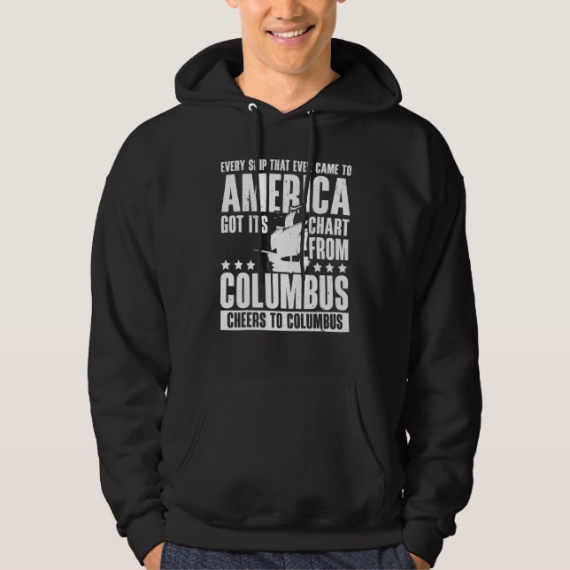 Veste À Capuche Christopher Columbus Italian American Happy Columb (Devant)