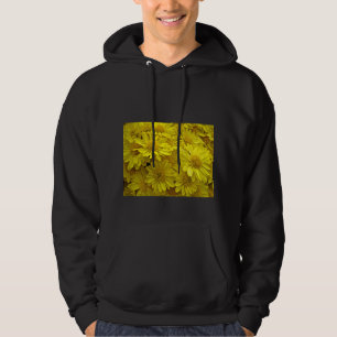 Veste À Capuche Chrysanthèmes jaune soleil