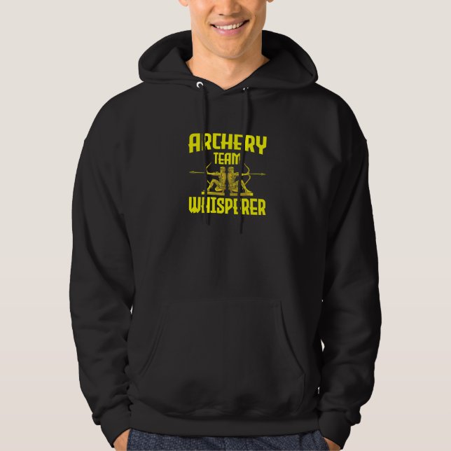 Veste À Capuche Chuchoteur d'équipe de tir à l'arc  Archer à l'arc (Devant)