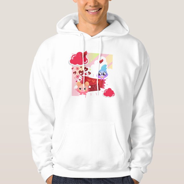 Veste À Capuche Ciel de bonbons Kawaii et petits amis doux (Devant)