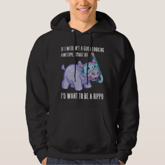 Veste À Capuche Citation amusante de Hippo Boy Lover Hippopotamus