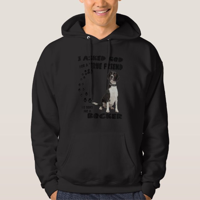 Veste À Capuche Citation Bocker Maman Papa Costume Beagle Cocker S (Devant)