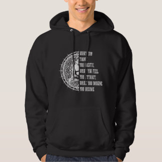 Veste À Capuche Citation Bouddha Bouddhisme Mandala Méditation Spi