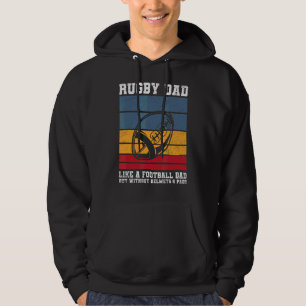Veste À Capuche Citation De Bal De Rugby Pour Un Père De Rugby