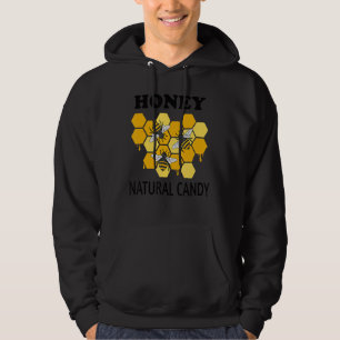 Veste À Capuche Citation de bonbons naturels Faune Abeilles de mie
