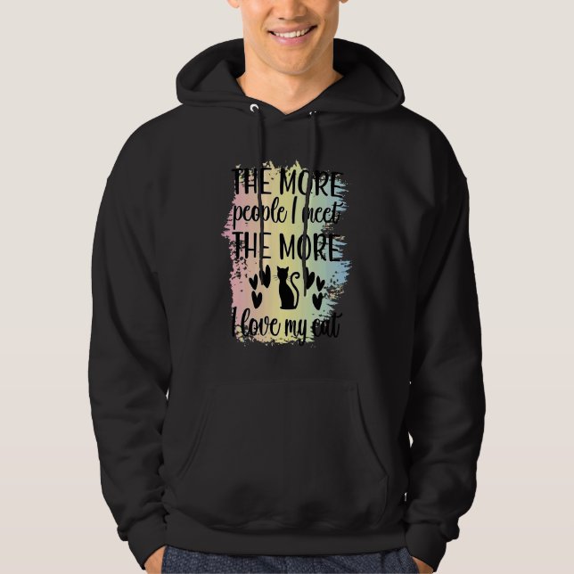 Veste À Capuche citation de chat femmes hommes motivation sarcasti (Devant)