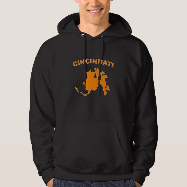 Veste À Capuche Citation de Cincinnati Ohio State Retro Cool Vinta (Devant)