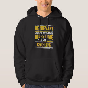 Veste À Capuche Citation de crochet retraitée Retraite
