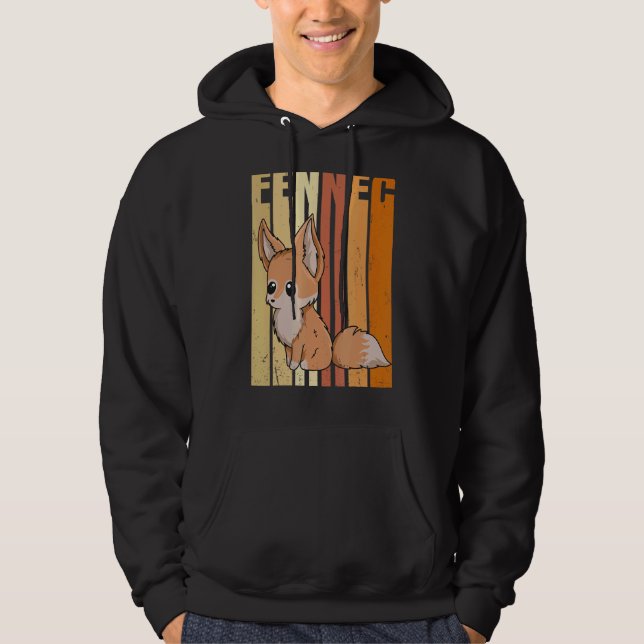 Veste À Capuche Citation De Fennec Pour Un Ventilateur Fennec Fox (Devant)