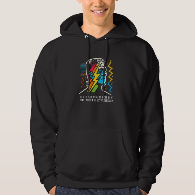 Veste À Capuche Citation de Frankenstein - Il y a quelque chose à  (Devant)