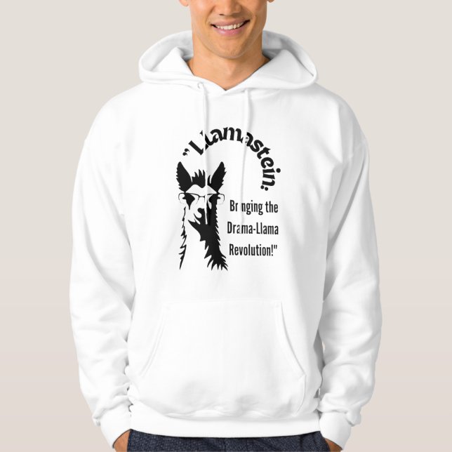 Veste À Capuche citation de lama  (Devant)