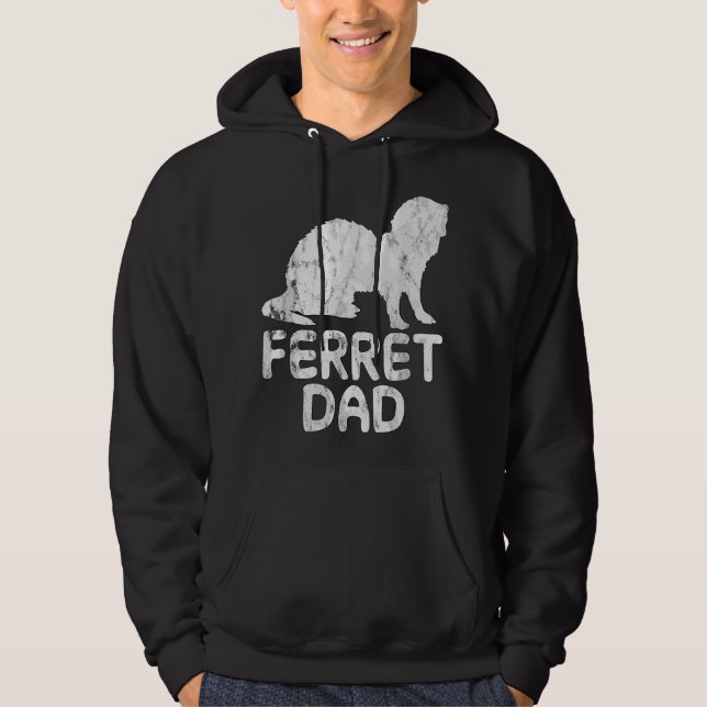 Veste À Capuche citation de papa furet  (Devant)