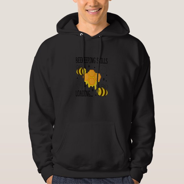 Veste À Capuche Citation de passionné d'apiculture miel (Devant)