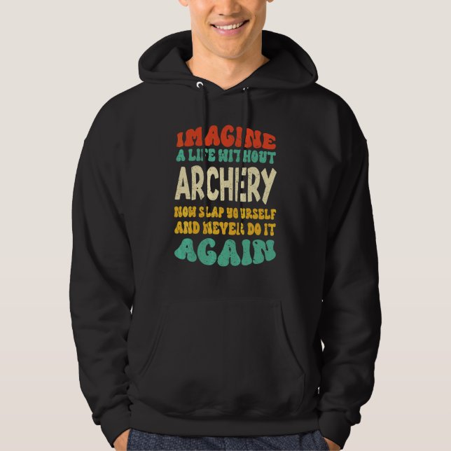 Veste À Capuche Citation de Tir à l'Arc pour le Tir à l'Arc (Devant)