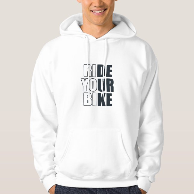 Veste À Capuche Citation de VTT motivationnelle - Cyclisme drôle (Devant)