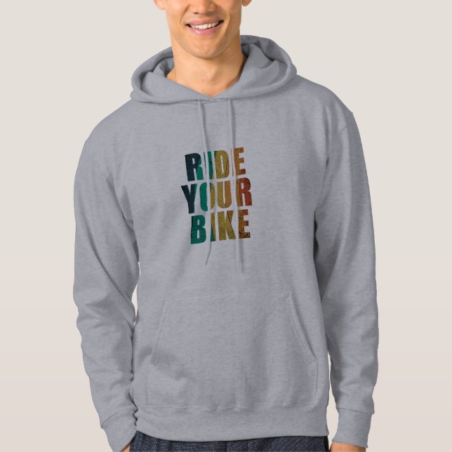 Veste À Capuche Citation de VTT motivationnelle - Cyclisme drôle (Devant)