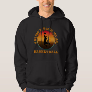 Veste À Capuche Citation drôle de basket-ball silhouette vintage j