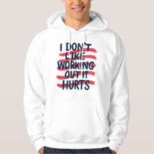 Veste À Capuche Citation drôle de gym Motivation de travail
